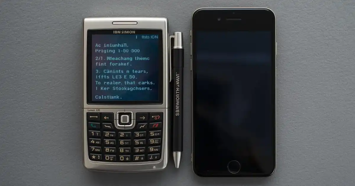 First Touchscreen Smartphone in the World: IBM Simon Story